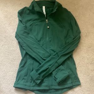 Lululemon hunter green zip up define jacket size 8